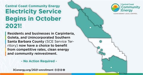 Carpinteria, Goleta And Southern Santa Barbara County To Be Served By Central Coast Community Energy Beginning This October